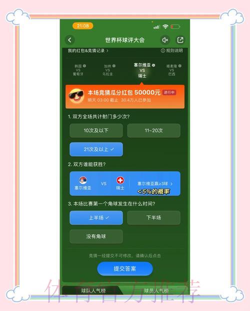 世界杯竞猜应用热门玩法深度解析